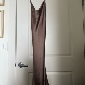 Show Me Your MuMu Brown Midi Dress